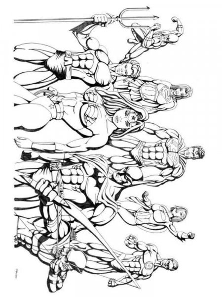 Justice League coloring pages