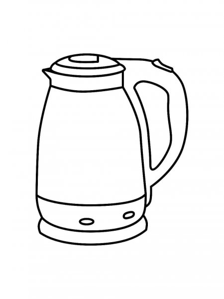 Kettle coloring pages