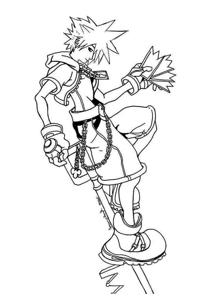 kingdom hearts coloring pages free printable kingdom hearts coloring pages