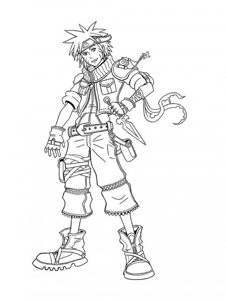 Kingdom Hearts coloring pages