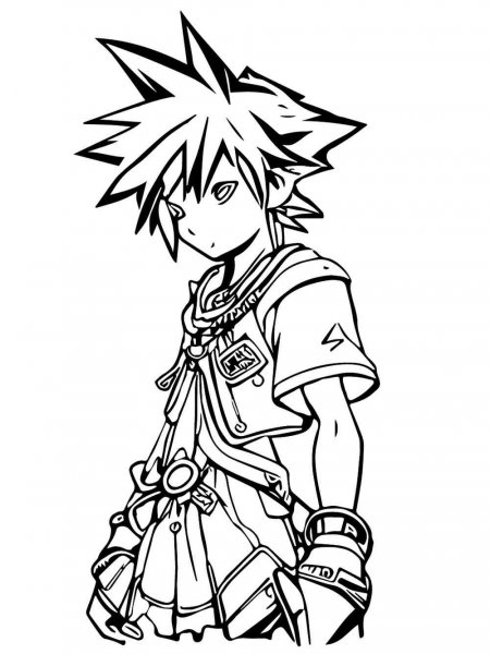 Kingdom Hearts coloring pages