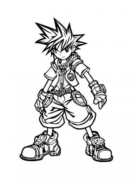 Kingdom Hearts coloring pages