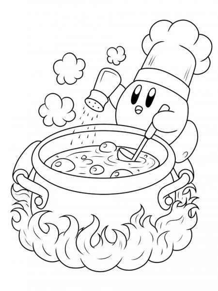 Kirby coloring pages