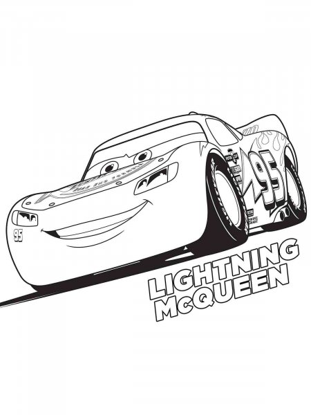 Lightning McQueen coloring pages