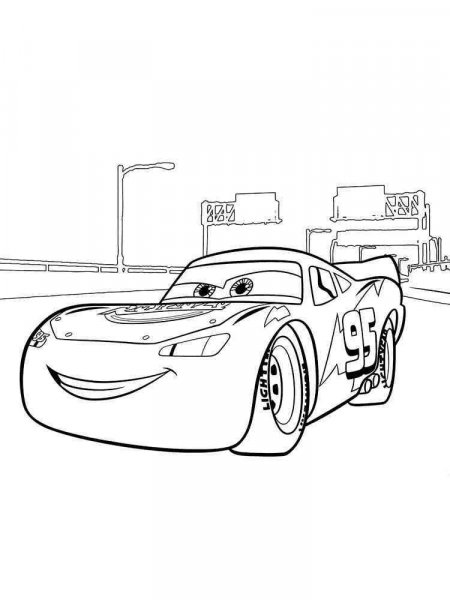 Lightning McQueen coloring pages