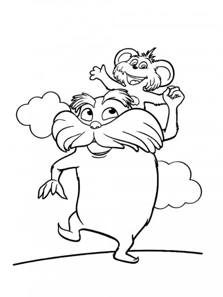 Lorax coloring pages