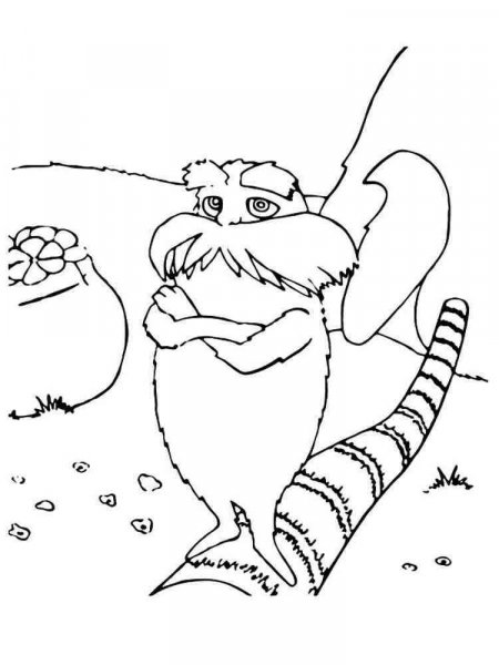 Lorax coloring pages