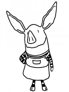 Olivia Coloring Pages 8