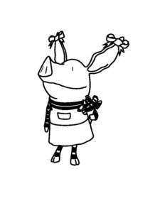 Olivia Coloring Pages 9