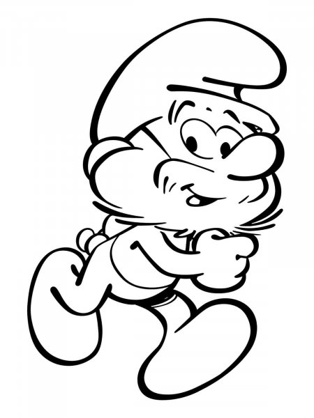 Papa Smurf coloring pages