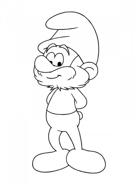 Papa Smurf coloring pages