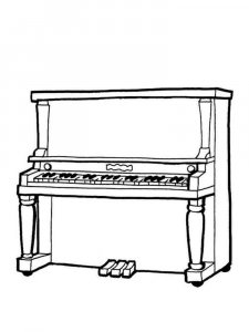 Piano Coloring Pages 5