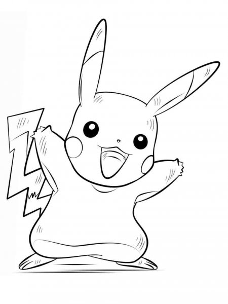 Pikachu coloring pages