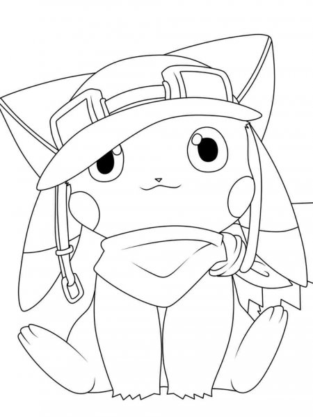 Pikachu coloring pages