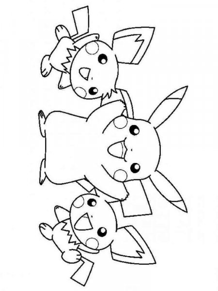 Pikachu coloring pages