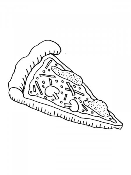 Pizza coloring pages