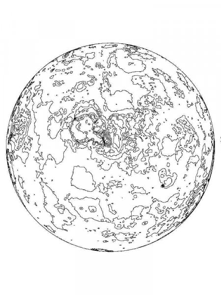 Planets coloring pages