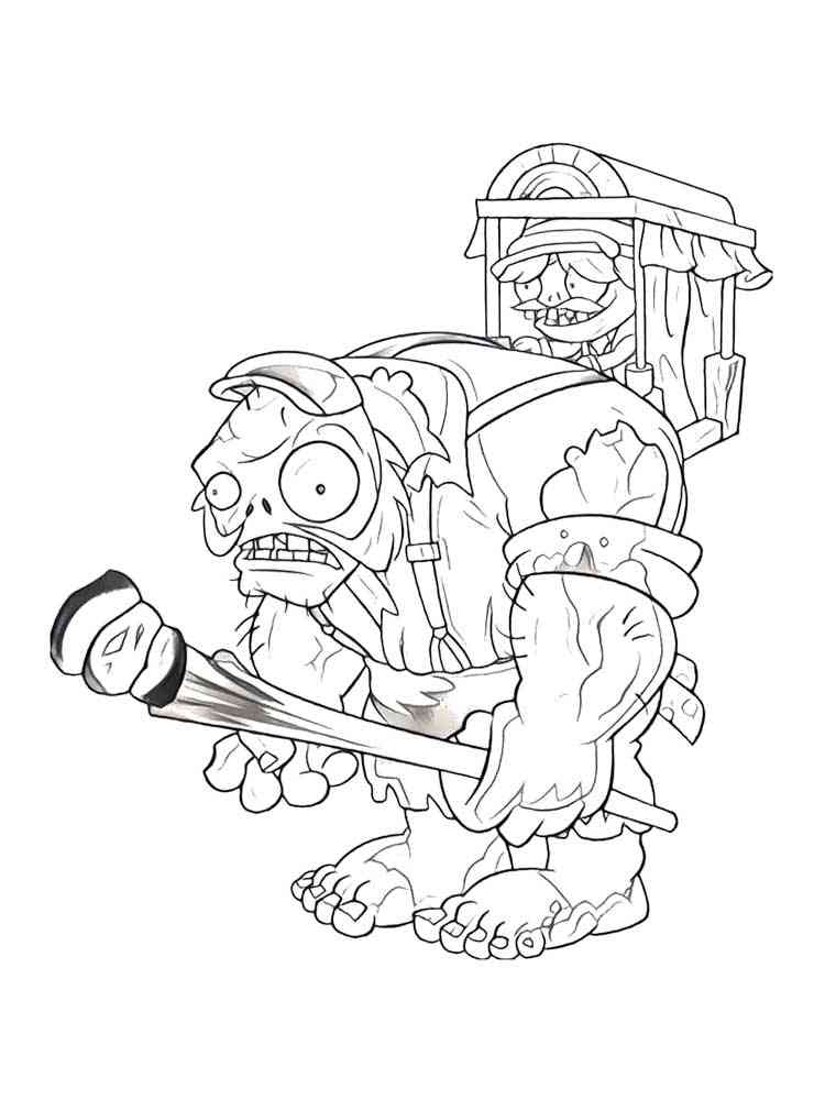Plants vs. Zombies coloring pages