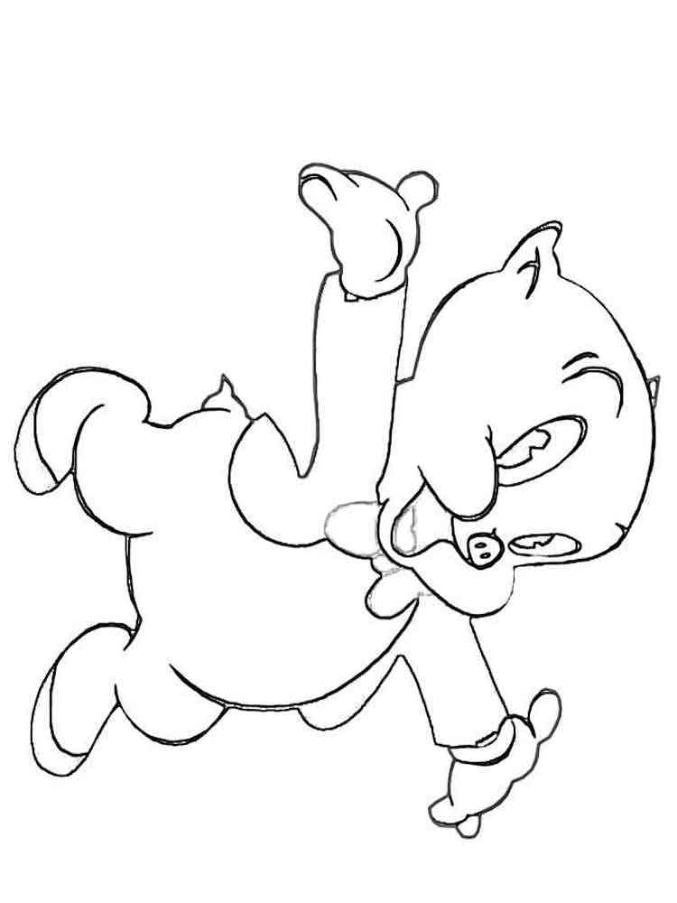Porky Pig Coloring Pages Free Printable Porky Pig Coloring Pages