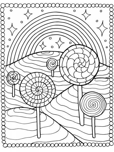 Rainbow coloring pages