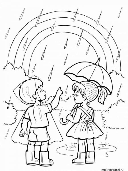 Rainbow coloring pages