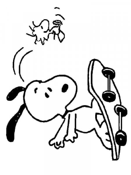 Snoopy coloring pages