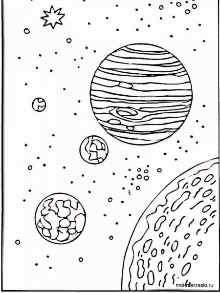 Space Coloring Pages