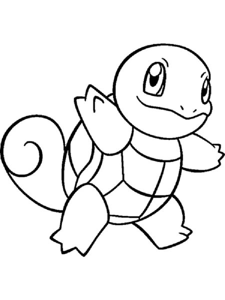 Squirtle coloring pages