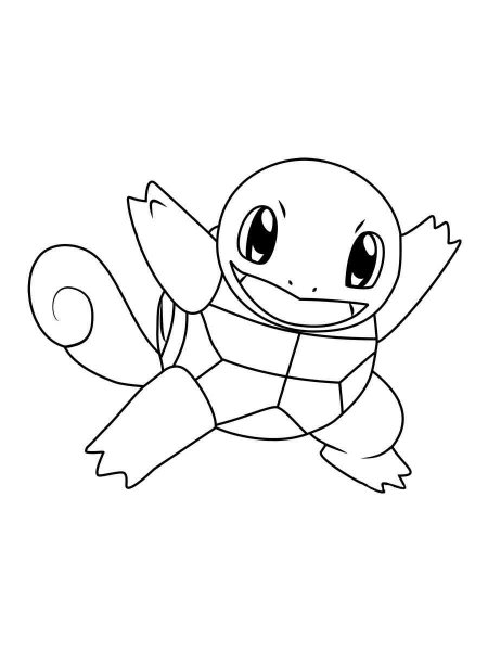 Squirtle coloring pages