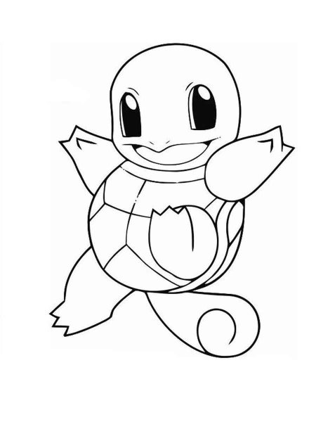 Squirtle coloring pages