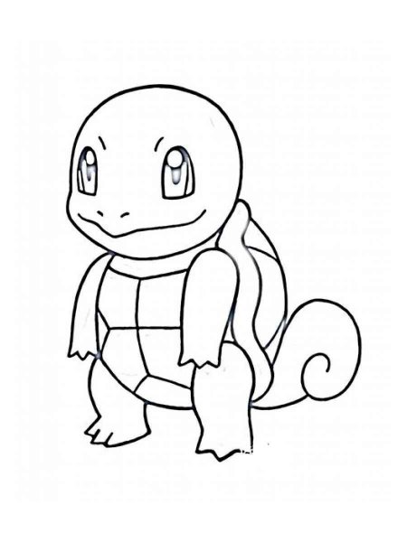 Squirtle coloring pages