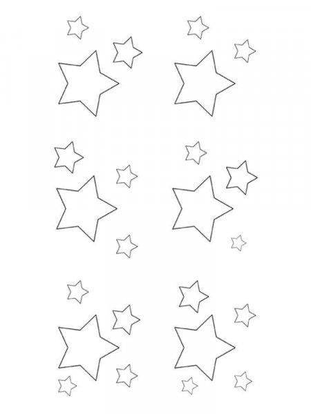 Star coloring pages