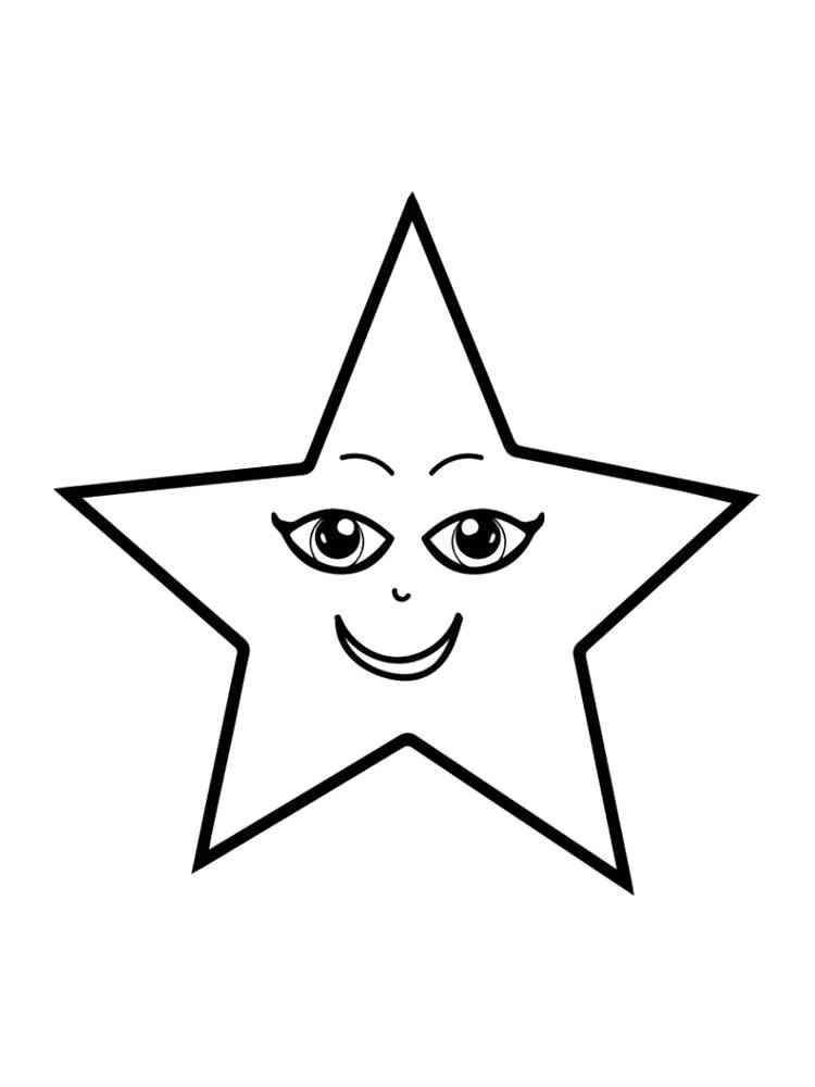 Free printable Star coloring pages.