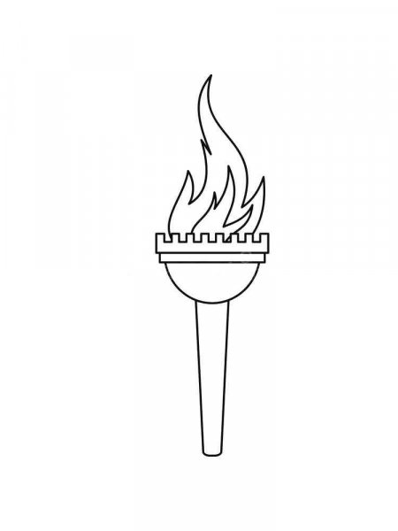 Torch coloring pages
