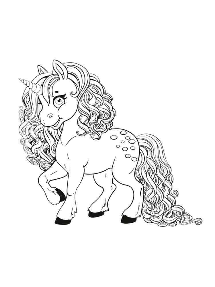 Free printable Unicorn coloring pages.