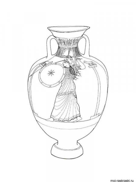 Vase coloring pages