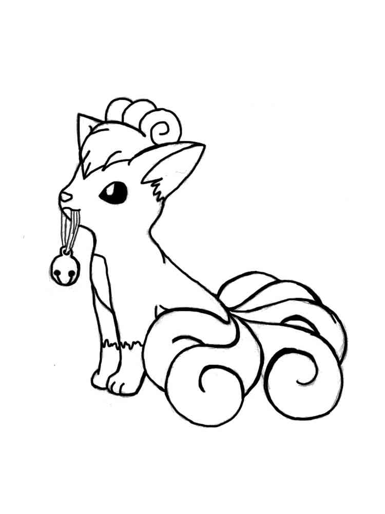 Vulpix Coloring Pages Free Printable Vulpix Coloring Pages