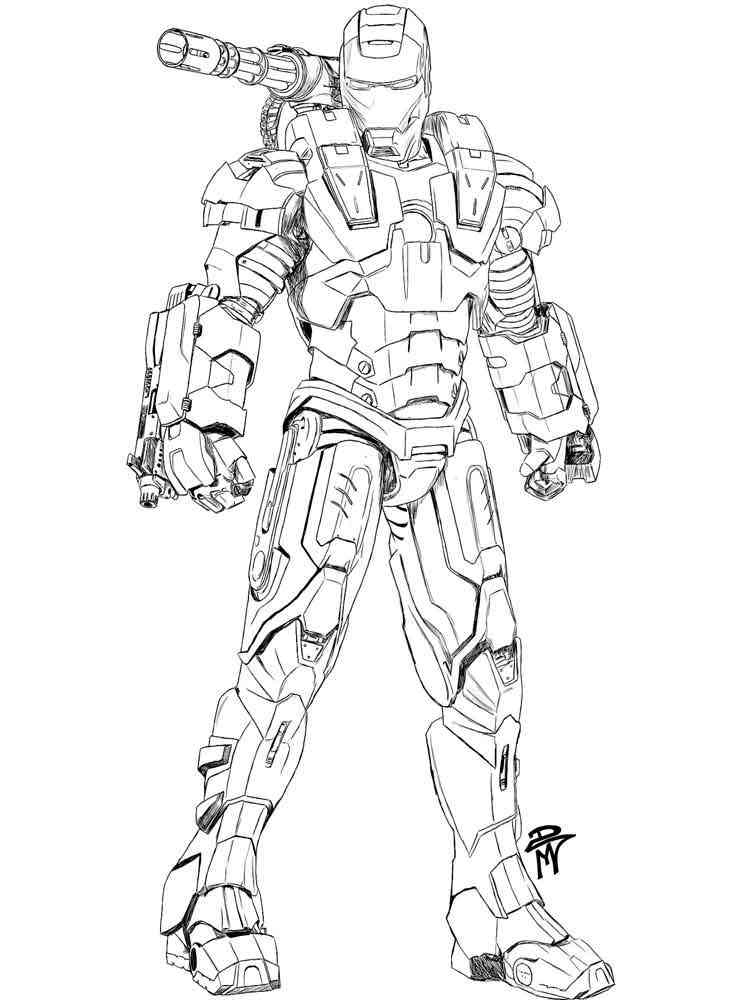 War Machine coloring pages