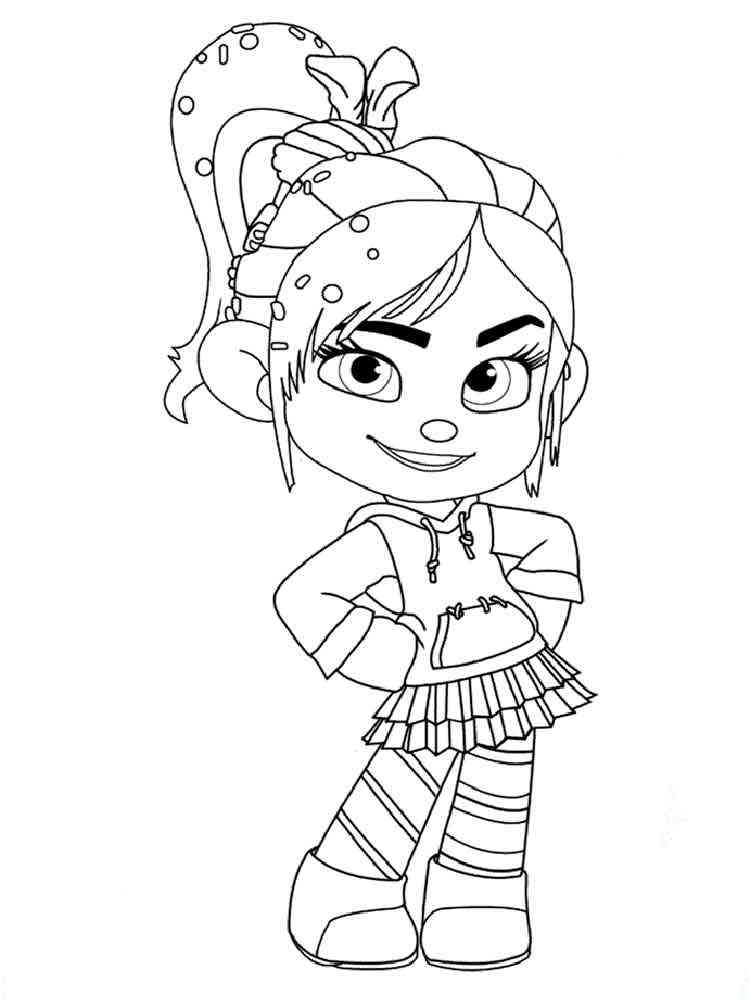 View Coloring Page Wreck It Ralph PNG
