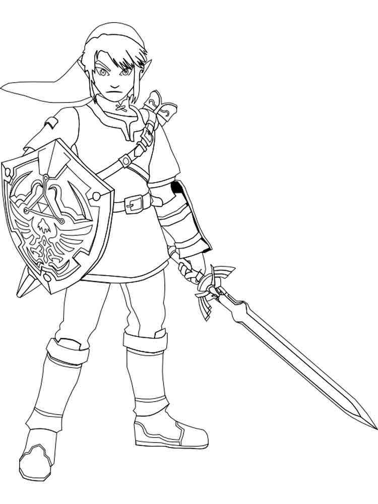 zelda coloring pages free printable zelda coloring pages