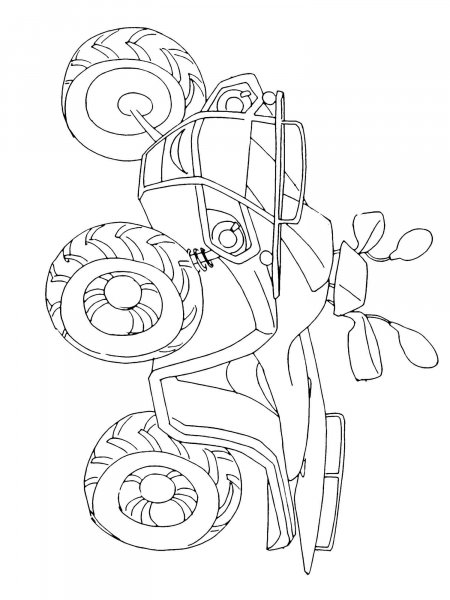 ATV coloring pages