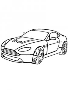 Aston Martin coloring page 10 - Free printable