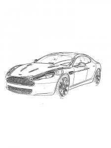 Aston Martin coloring page 11 - Free printable