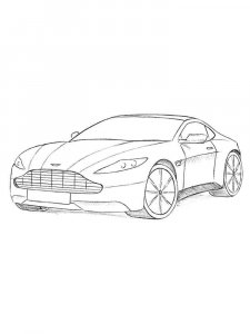 Aston Martin coloring page 14 - Free printable