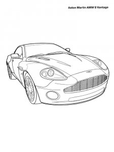 Aston Martin coloring page 2 - Free printable