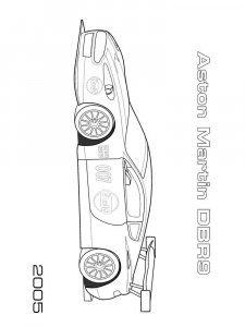 Aston Martin coloring page 8 - Free printable