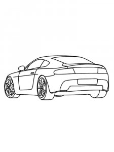 Aston Martin coloring page 9 - Free printable