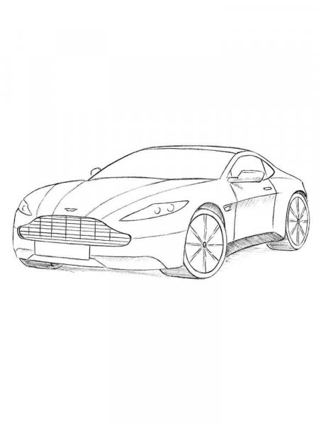 Aston Martin coloring pages