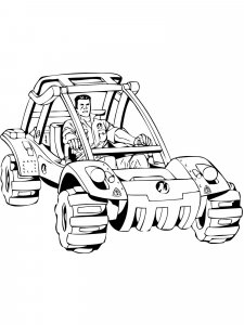 Buggy coloring page 6 - Free printable