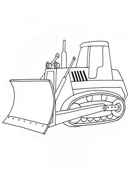 Bulldozer coloring pages